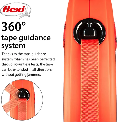 Miniatura 4 de Flexi Xtreme - Correa retráctil para perros de hasta 15 libras, color naranja y negro, extra pequeña, de 9.8 ft, para perros de hasta 15 libras, 33