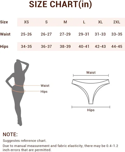 Miniatura 6 de Jo & Bette Paquete de 6 o 12 unidades de ropa interior de algodón para mujer, conjunto de lencería suave y sexy