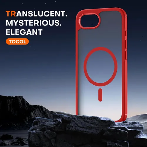 Miniatura 409 de TOCOL Funda para iPhone 11, compatible con Magsafe, protección completa de cámara, imanes integrados, protección contra caídas, funda translúcida