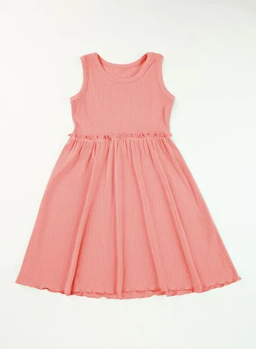 Miniatura 3 de blibean Vestido de verano sin mangas para niñas, trajes cómodos talla 4-13 años