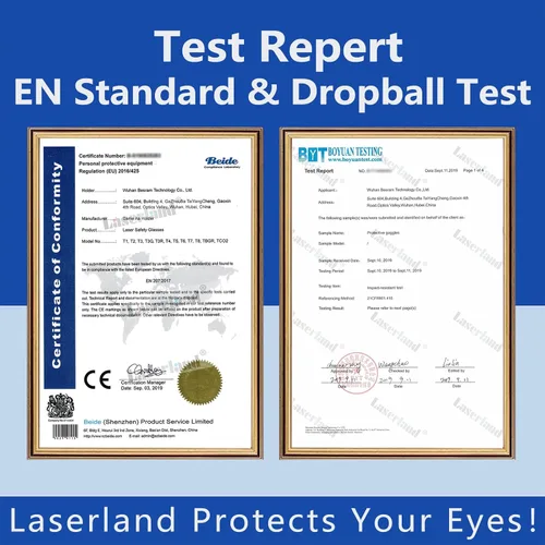 Miniatura 7 de 900nm-2940nm 1064nm ND: YAG Er: YAG y 980nm infrarrojos IR láser gafas protectoras CE OD5+ lente de cristal