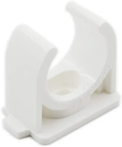 50 clips de sujeción de tubería de PVC, soporte de tubo de agua en forma de U, tubos de agua y mangueras de tubo, anillo a presión con parte