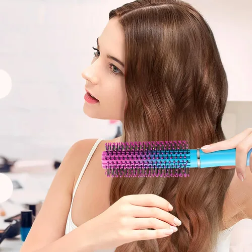 Miniatura 3 de Juego de cepillos de pelo antiestáticos para masaje, cepillo ovalado para mujeres, 4 piezas, cepillo desenredante y peine para el cabello