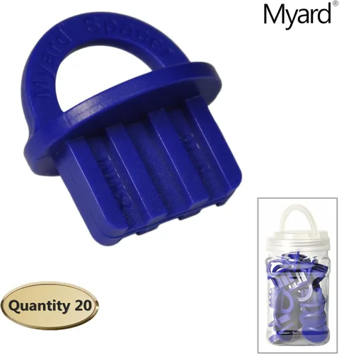 Miniatura 2 de Myard Azul 20 paquetes de 5/16 pulgada de espaciadores de cubierta con color brillante para una fácil detección, fácil de extraer, anillos