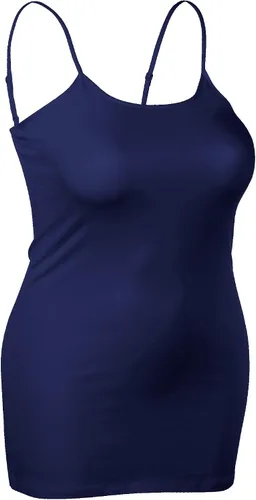 Miniatura 23 de Emmalise Camisola larga casual básica para mujer, con tirantes ajustables, top en capas