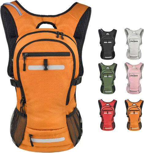 Miniatura 9 de Zavothy Mochila de senderismo multiusos de 18 litros con bolsa de agua de 3 L, mochila de hidratación duradera con compartimento aislado