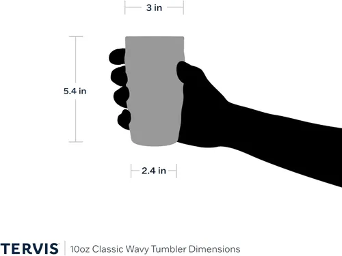 Miniatura 5 de Tervis Disney - Vaso aislado de doble pared hecho en Estados Unidos mantiene las bebidas frías y calientes, 10 onzas, ondulado, clásico Vaso