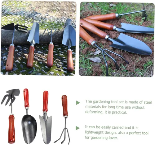 Miniatura 5 de YARNOW 1set Ergonomic Garden Tool Hand Trowel Small Shovel and Multi-Function Cultivator for Efficient Gardening for Planting and Weeding