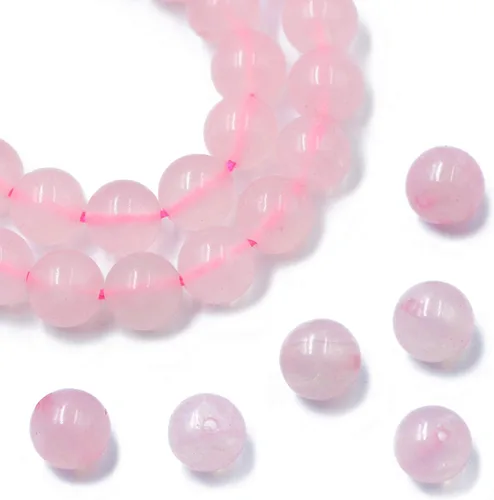 Miniatura 29 de AD Beads Cuentas redondas sueltas de piedras preciosas naturales de 15 pulgadas para pulseras, collares, aretes, manualidades, manualidades