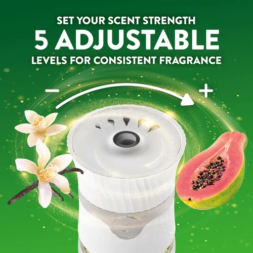 Miniatura 9 de Air Wick Plug-In - Recambios de aceite perfumado, 10 unidades, vainilla y papaya rosa, ambientador, aceites esenciales, ecológicos