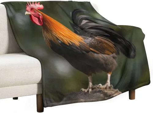 Miniatura 35 de Manta de gallos orgánica de forro polar de pollo de 30 x 40 pulgadas, manta de franela para sofá, cama para adultos, niños, adolescentes, regalo