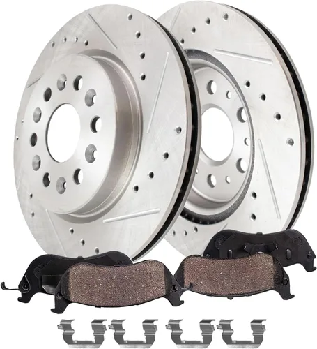 Miniatura 31 de Detroit Axle - Zapatas de freno traseras para Chrysler PT Cruiser 04-09, reemplazo de zapatas de freno semimetálicas 2004 2005 2006 2007 2008 2009