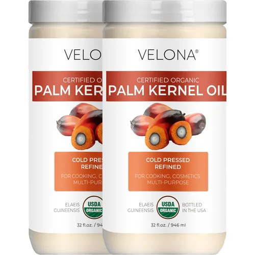 Miniatura 10 de velona Aceite de almendra de palma orgánico certificado por la USDA, 2 onzas líquidas, aceite portador 100% puro y natural, refinado, prensado