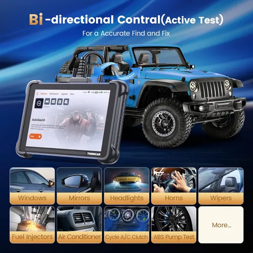 Miniatura 3 de THINKCAR THINKSCAN 689 OBD2 escáner, herramienta de escaneo bidireccional con 34+ restablecimiento, más de 3000 pruebas activas, codificación ECU