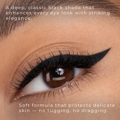 Miniatura 3 de Honeybee Gardens Lápiz delineador para ojos sin esfuerzo en Negro Jet Set, Pigmentación rica, suave, de larga duración, vegano, sin gluten