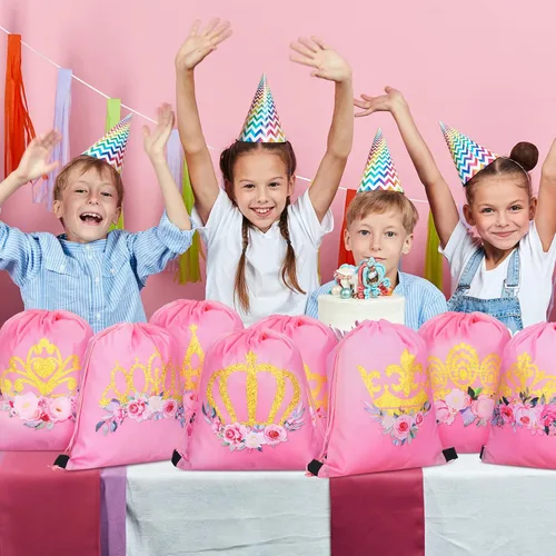 Miniatura 27 de Sweetude 24 bolsas de regalo de fiesta Let's Glow con cordón, decoración para niñas, niños, cumpleaños, bodas, fiestas