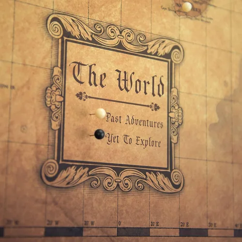 Miniatura 6 de Tablero de Mapa del Mundo con Pasadores de Empuje - Con Pasadores de Empuje para Marcar Viajes del Mundo - Hecho a Mano en Ohio, EE. UU. - Diseño