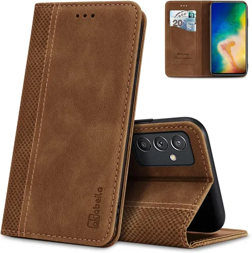 Miniatura 17 de AKABEILA Para Samsung A5 2017 Cartera Funda de Tarjeta de Crédito Titular Cierre Magnético Kickstand PU Cuero A Prueba de Golpes Flip Folio Libro