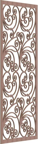 Miniatura 82 de 9 3/8"W x 24 3/8"H x 1/4"T Marilla Decorativos Paneles de Pared de Madera Calado, Abedul