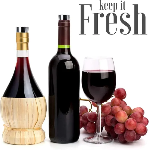 Miniatura 4 de Tapón de vino, tapones decorativos reutilizables para botellas para cocina, bar, regalos, fiesta de vacaciones, boda (paquete de 5)