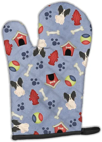 Miniatura 322 de Caroline's Treasures BB2732OVMT Dog House Collection Border Collie - Guante de horno grueso resistente al calor para sartenes calientes y horno