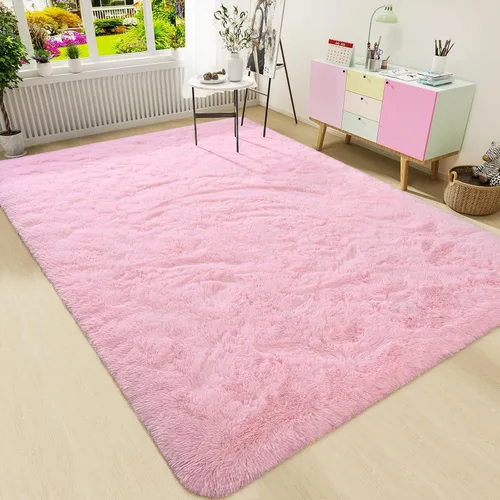 Miniatura 26 de HOMORE Alfombra de pasillo de 2 x 4 pulgadas, alfombra negra para dormitorio, alfombras esponjosas para pasillo, mesita de noche, alfombras largas