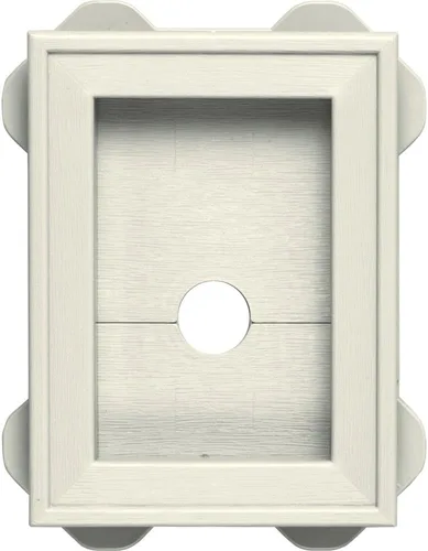 Miniatura 2 de Builders Edge 130130003001 1.3003E+11 bloque de utilidad envolvente, 3 x 4-3/4 pulgadas interior, 5 x 6-3/4 pulgadas dimensión exterior, blanco 001