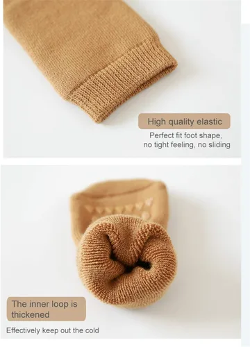 Miniatura 7 de Calcetines antideslizantes para bebé hasta la rodilla antideslizantes para gatear para niñas y niños recién nacidos Multicolorido