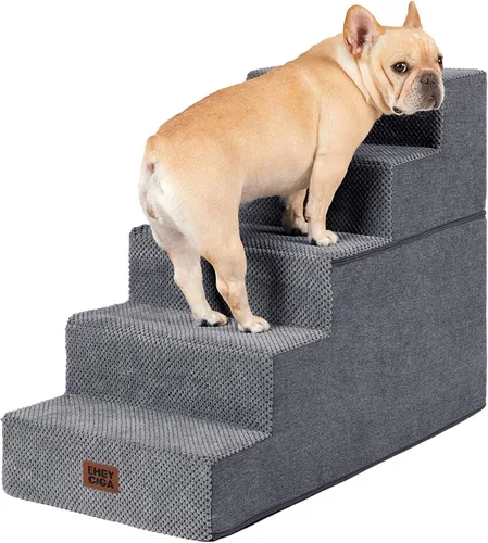 Miniatura 26 de EHEYCIGA Escaleras para perros pequeños de 13.5 pulgadas de alto, escalones para perros de 3 escalones para sofá y silla, escalones para mascotas