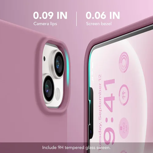 Miniatura 6 de GONEZ Funda magnética para iPhone 14, compatible con Magsafe, con protector de pantalla + protector de cámara, forro de microfibra antiarañazos