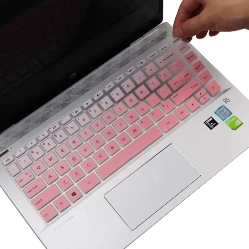 Funda de teclado para HP Pavilion X360 de 14" y HP Laptop 14t 14z 14-cf 14-dk 14-dq 14-fq 14-fq Series 14-cf0006dx/cf0012dx 14-dk0002dx Rosa