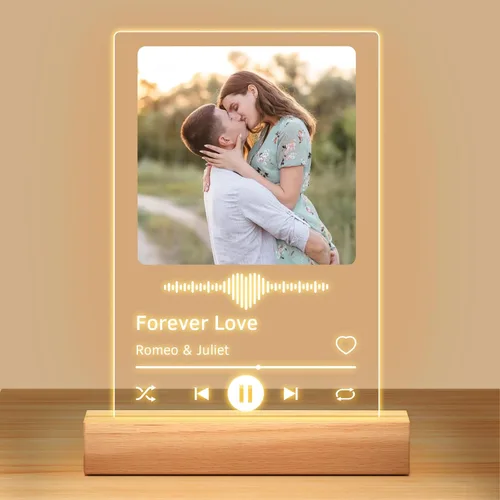 Miniatura 26 de Marcos de fotos personalizados con foto, marco de fotos personalizado con luz nocturna, marco de fotos personalizado, regalos personalizados de 5