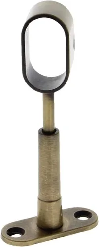 MroMax Barra de cortina de ducha, palanca de tubería para armario, soporte de montaje en pared, diámetro de tubo adecuado, 0.63 x 1.18 pulgadas,