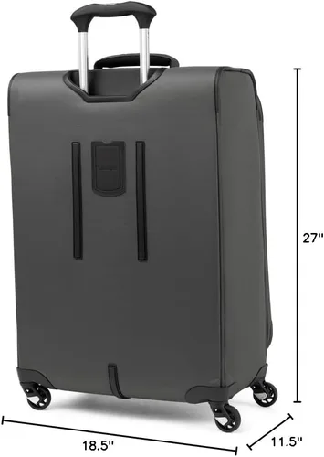 Miniatura 148 de Travelpro Maxlite 5 - Juego de 2 piezas de equipaje de mano de tela, expandibles con 4 ruedas giratorias, bolso blando para debajo del asiento, Negro