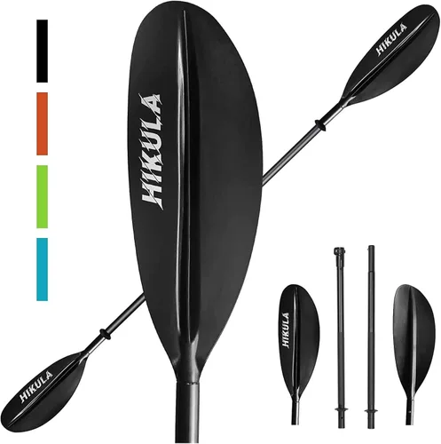 Miniatura 12 de Kayak Paddle 4 Pieces Aluminum Shaft and PP Blade Floating 86.6in/220cm, 90.5inch/230cm Lightweight Oars Gris