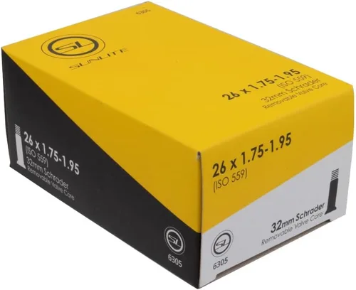 Miniatura 18 de Sunlite Tubos de válvula Schrader Standad, varios tamaños Negro