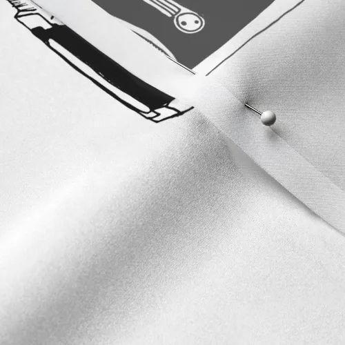 Miniatura 5 de Spoonflower Fabric - Old School Black White Camera Hipster Decor Photography Abstract Retro Printed on Satin Fabric Fat Quarter - Sewing Lining