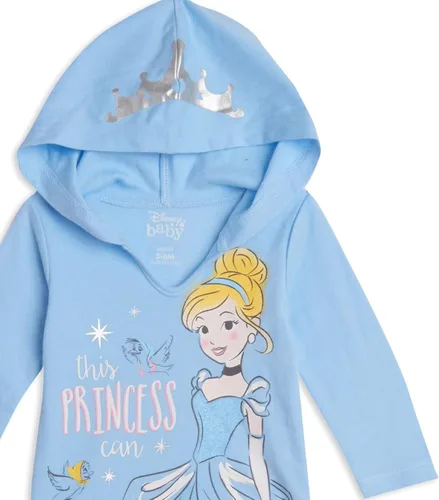 Miniatura 7 de Disney Princess Ariel Cenicienta Princesa Belle - Body de peluche para niñas recién nacidas a bebés