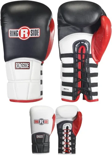 Miniatura 3 de Ringside Guantes de entrenamiento de boxeo con tecnología IMF de encaje Negro
