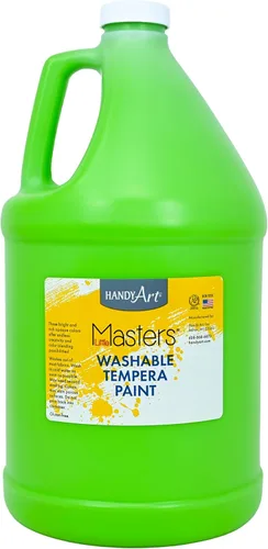Miniatura 44 de Handy Art Little Masters - Pintura al temple lavable, turquesa, botella de 128 onzas, brillante y mezclable, alta opacidad, colores lavables