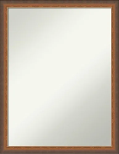 Miniatura 11 de Amanti Art Espejo de pared de madera no biselada (29 x 40 pulgadas), marco de bronce antiguo, espejo de baño bronce, XL