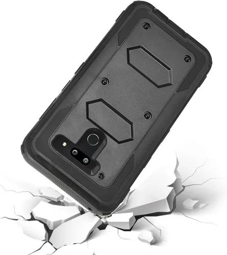 Miniatura 6 de Asuwish Funda de teléfono para LG G8 ThinQ, híbrida, resistente, a prueba de golpes, a prueba de caídas, cuerpo completo, resistente, teléfono