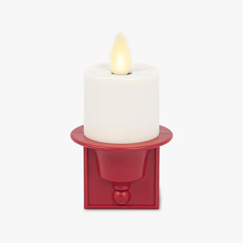 Miniatura 11 de Luminara - Luz nocturna de vela sin llama con luz de atardecer a amanecer, sensor automático de oscuridad, enchufe de pared negro, luz LED