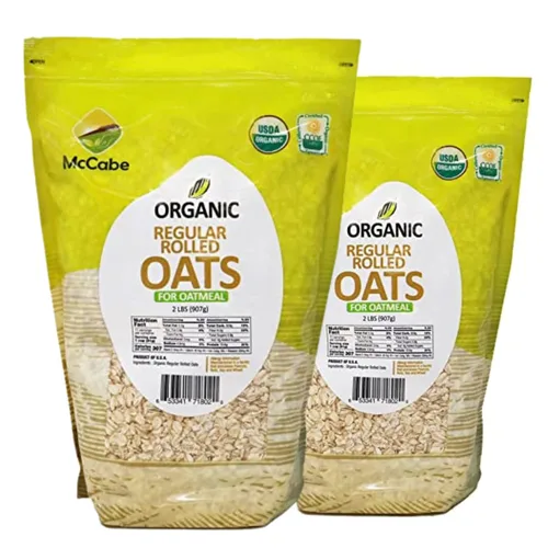Miniatura 2 de McCabe Avena orgánica enrollada regular – Avena enrollada orgánica Rica en fibra y minerales Certificado USDA y CCOF Producto de Estados
