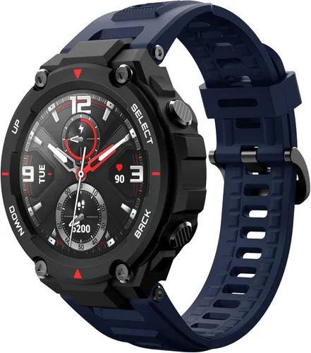 Miniatura 7 de Sunter Pulsera deportiva compatible con amazfit t-rex, correa de silicona suave de repuesto compatible con amazfit t-rex Smart Fitness Watch Verde