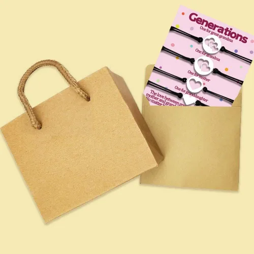 Miniatura 3 de Juego de pulseras a juego para mamá, nieta, regalos para madre, hija, abuela, para 3, 4 generaciones, pulseras a juego, regalos para el día