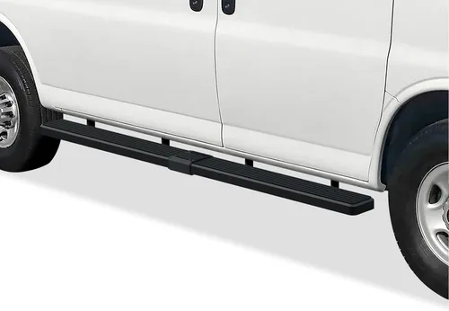 Miniatura 16 de APS Estribos de 6 pulgadas, color negro mate, compatibles con Chevy Express GMC Savana 1500 2500 3500 2003-2026 Van de tamaño completo de 3 puertas