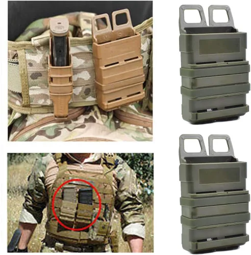 Miniatura 3 de Bolsa táctica rápida para revistas, 5.56 Molle Holster Caza (bolsa de caza - Molle Mag bolsa - Funda táctica para mag)