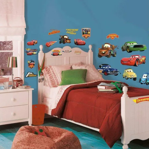 Miniatura 2 de RoomMates Disney Pixar Cars Piston Cup Champs Adhesivos para pared, pelar y pegar, RMK1518GM