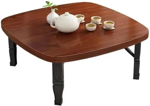 Mesa de café cuadrada plegable de estilo japonés que ahorra espacio, mesa baja, mesa de comedor, mesa de estudio, escritorio pequeño para tatami